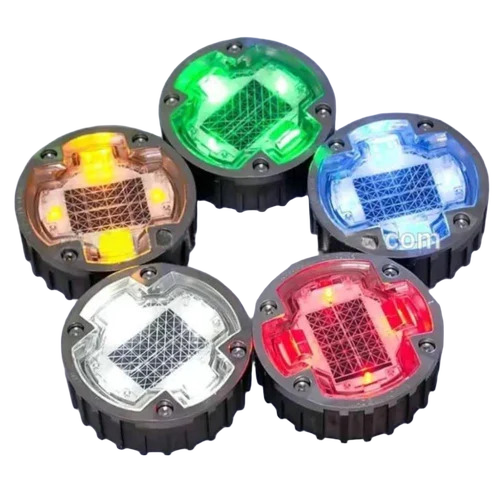 Abs Round Solar Road Stud - Signal Type: Active