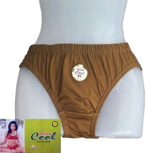 Ladies Cotton Panties - Color: Light Coffee Brown