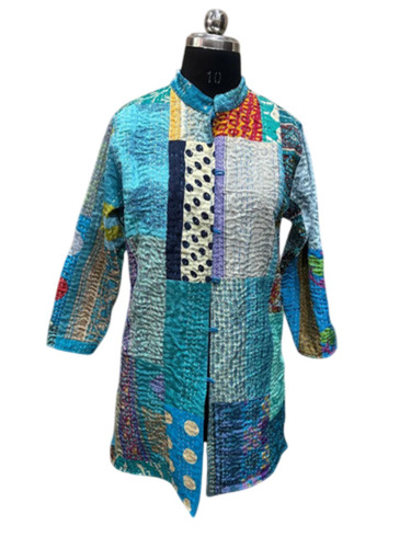 Ladies Pecha Work Kantha Jacket - Color: Multicolor
