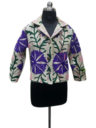 Ladies Suzani Kantha Jacket - Color: Multicolor