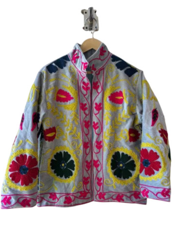 Suzani Embroidered Ladies Jacket - Color: Multicolor
