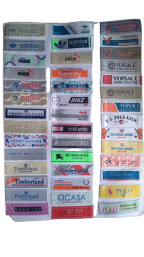 Rectangular Printed Cotton Labels 20 X 70 Mm - Coating Type: Matte