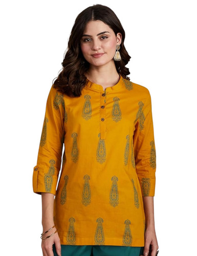 Cotton Short Kurti - Color: Multiple