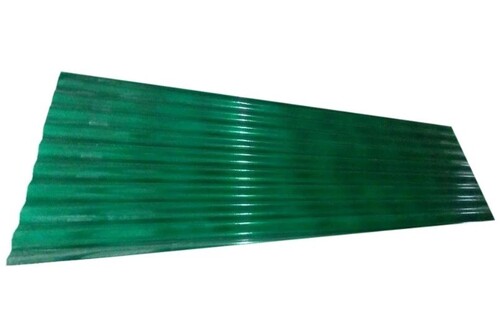 Green Colour Coated Plain Frp Roofing Sheet
