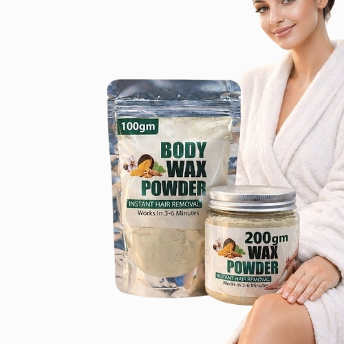 Body Wax Powder - Fine Powder Texture, 12 Months Shelf Life | Smooth Waxing, Skin Friendly, Easy Mixing