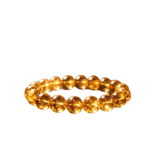 Citrine Crystal Bracelet For Money And Wealth - Color: Yellow