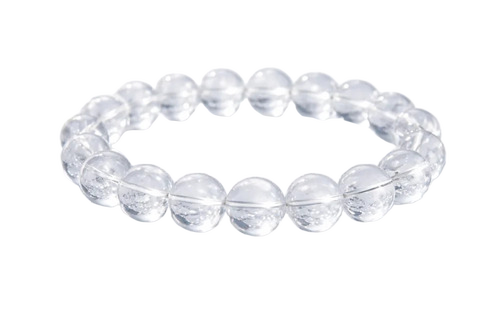 Clear Quartz Crystal Bracelet - Color: Transparent