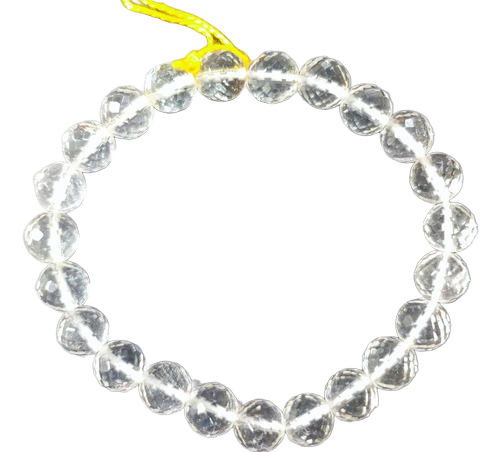 Crystal Diamond Cut Bracelet - Color: Transparent