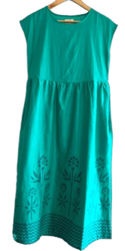 Extended Shoulder Pull On Maxi Dress