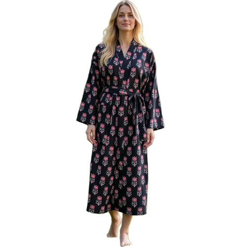 Modern Elegant Beautiful Handcrafted Soft To Wear Women'S Plus Size Kimono Robe Dress