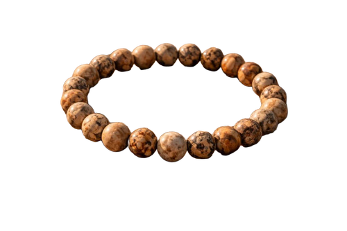 Picture Jasper Crystal Bracelet - Color: Brown