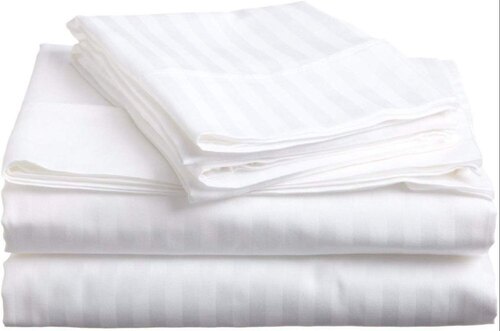 White Stripped Bed Sheet