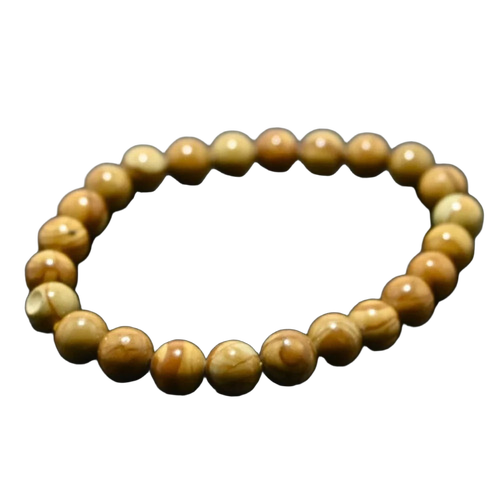 Wood Jasper Bracelet - Color: Brown
