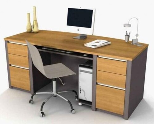 Brown Modern Office Computer Desk