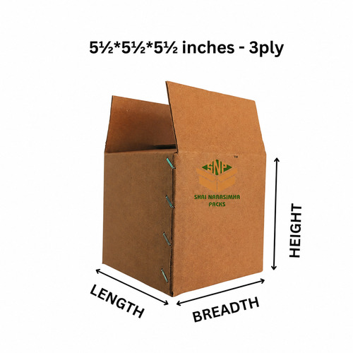 E Commerce Sample Packing Corrugated Box - Color: White/ Brown