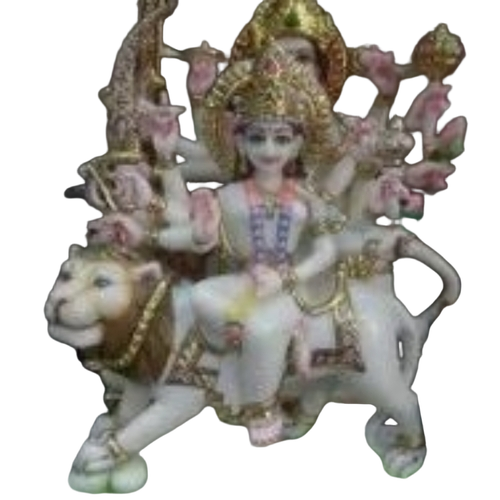 Marble Shera Wali Mata Statue