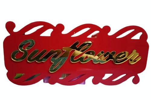 Golden Acrylic Letter