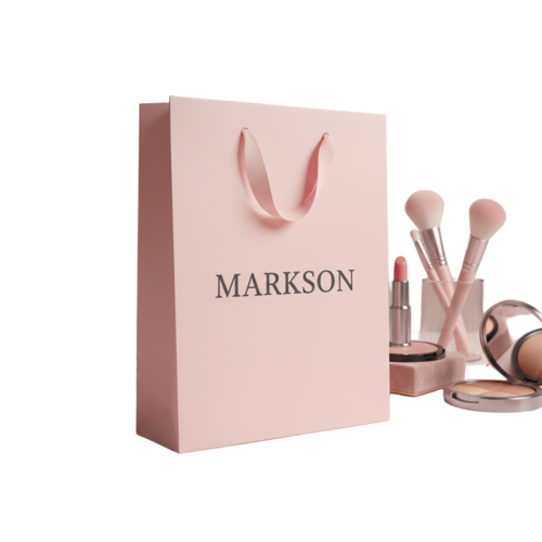 Plain Paper Bags With Ribbon Handle - Coating Type: Matt Or Gloss