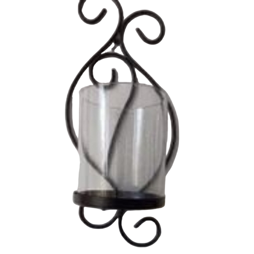 Transparent Glass Candle Holder