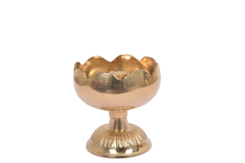 Metal Diya - Color: Golden