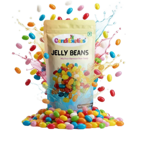 Mixed Fruit Jelly Beans Candy - Fat Contains (%): 1