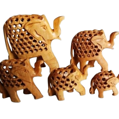 Wooden Jali Elephant