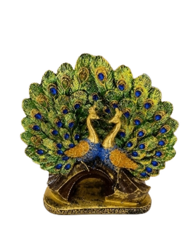 Peacock Statue - Color: Blue