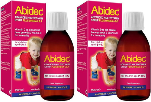 Abidec Advanced Multivitamin Syrup Plus Omega 6 & 9 Raspberry Flavour - 150Ml - Dosage Form: Liquid