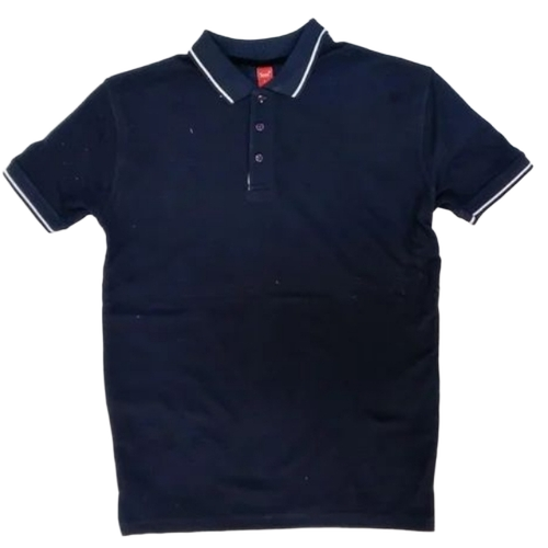 Plain T Shirt - PC Cotton, Customized Size, Black, V-Neck, Half Sleeve | Good Quality, Male Cotton Tee