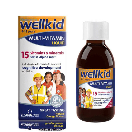 Wellkid Vitabiotics Multivitamin Liquid (150Ml) - Best Before: 1 Days