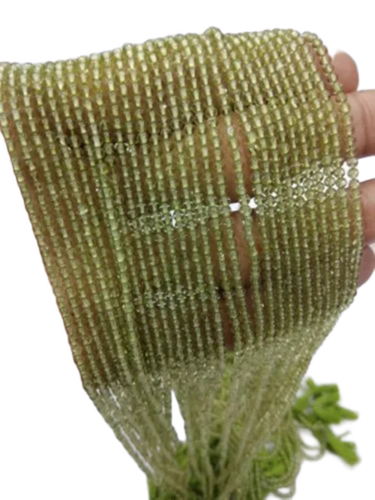 Green Peridot Round Beads - Beads Material: Stone