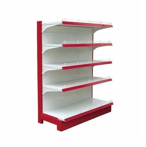 Supermarket Rack - Color: White & Red