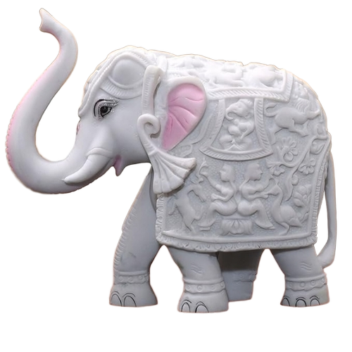 Marble Elephant Statue