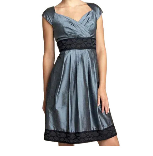 Plain Evening Dress - Color: Gray