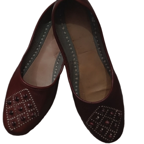 Red Leather Jutti