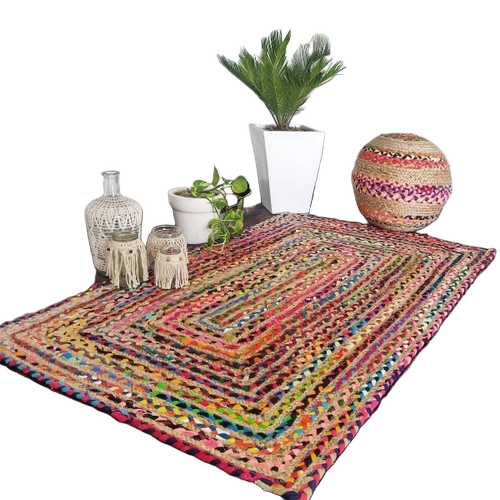 Multicolor Mat - Material: Jute