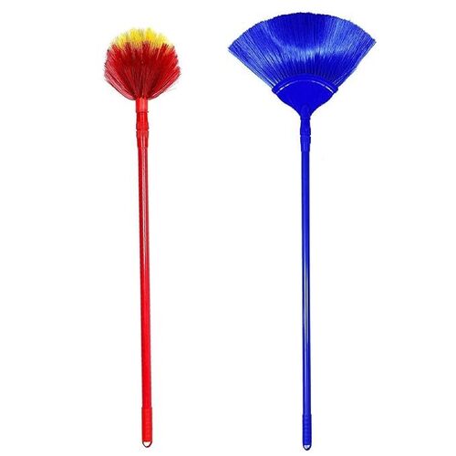 Cleaning Broom With Microfibre Duster