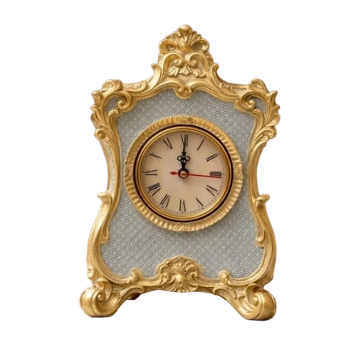 Inspired Vintage Golden Frame Tablet Clock