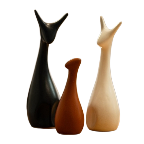 Premium Ceramics Showpiece - Ceramic, Square, Multi Color | Handcrafted, Polished Finish, Easy to Clean, Durable Material