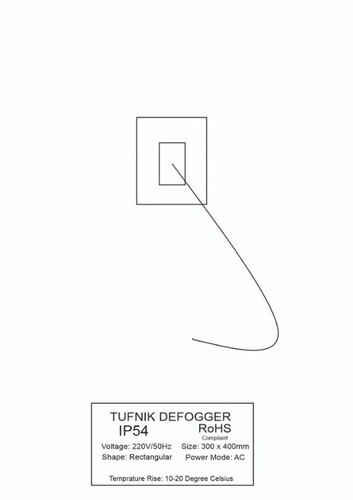 Mirror Defogger 300 X400mm