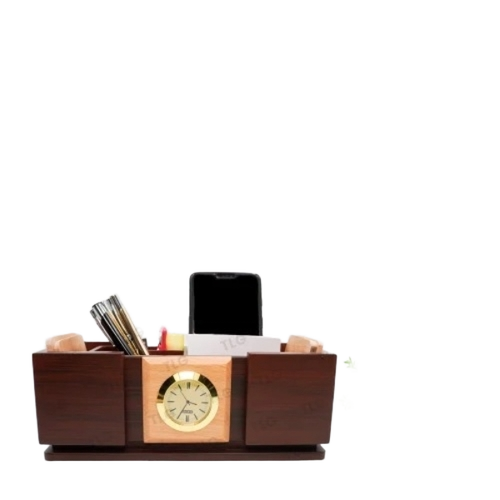 Pen Stand With Coaster Plates
