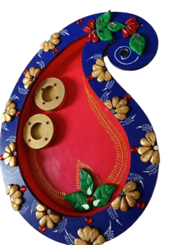 11inch Koyari Wooden Pooja Thali Set