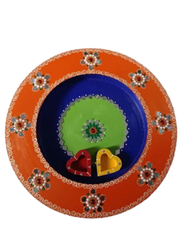 14inch Wooden Pooja Thali Set