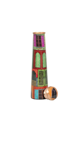 Copper Meena Printed Bottle - Capacity: 1000 Milliliter (ml)