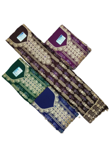 Party Wear Embroidered Unstitched Ladies Suits - Ethnic Region: Indian