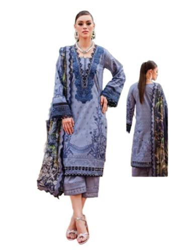 Regular Fit Cotton Ladies Suits - Design: Printed Style
