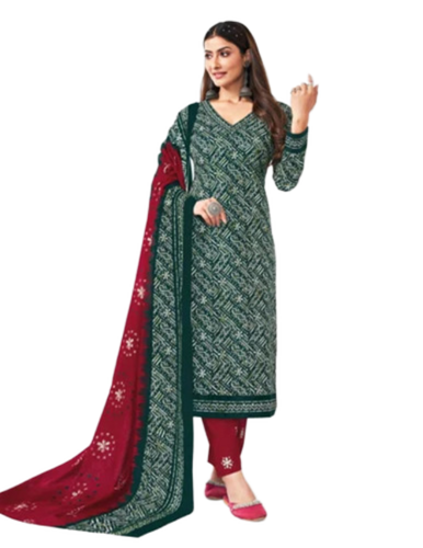 Special Batik Prints Unstitched Pure Cotton Printed Ladies Suits - Ethnic Region: Indian