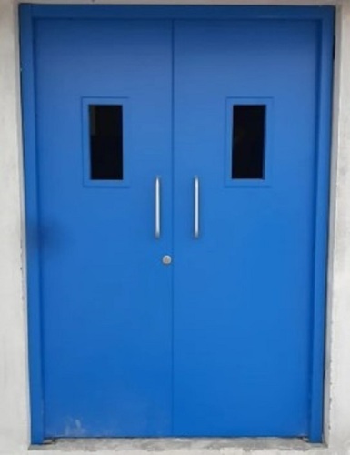 Blue Fire Door