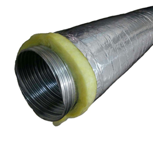 Aluminum Flexible Duct - Aluminium, Standard Size, Silver | Eco Friendly, For Home and Commercial Use