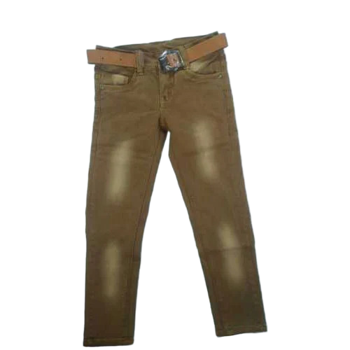Boys Brown Faded Jeans - Feature: Breathable